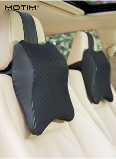 Motim Car Seat Neck Pillows, Car Headrest Pillow Car Neck Support, Memory Foam Soft Breathable Cushion, Neck Pain Relieve and Cervical Support for Office and Gaming Chair  - Image 2