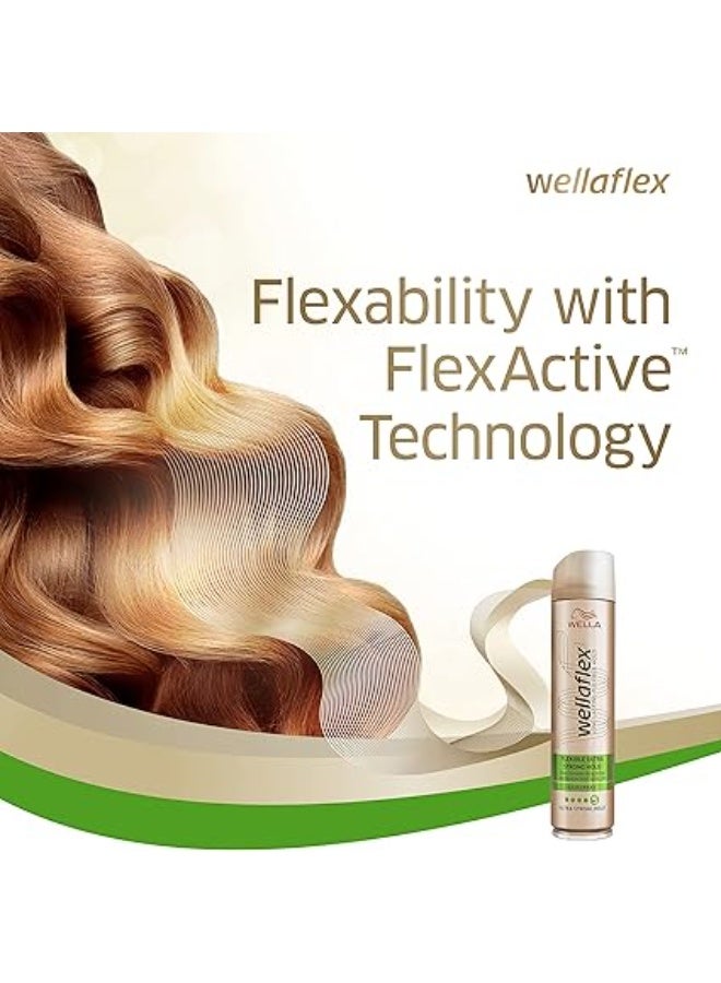 ويلا فليكس رغوة تصفيف الشعر "ويلا ويلا فليكس سيلك فينيش آند هولد" (Wella Wellaflex Silk Finish & Hold) - تثبيت فائق القوة (درجة 5)، لطيفة على فروة الرأس، خالية من السيليكون - 200 مل - Image 3
