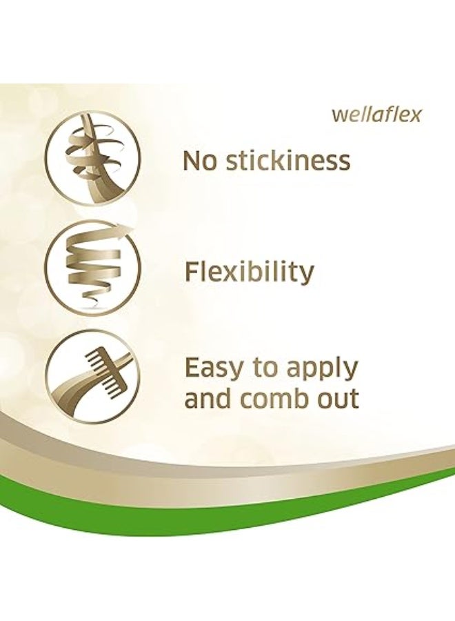 ويلا فليكس رغوة تصفيف الشعر "ويلا ويلا فليكس سيلك فينيش آند هولد" (Wella Wellaflex Silk Finish & Hold) - تثبيت فائق القوة (درجة 5)، لطيفة على فروة الرأس، خالية من السيليكون - 200 مل - Image 4