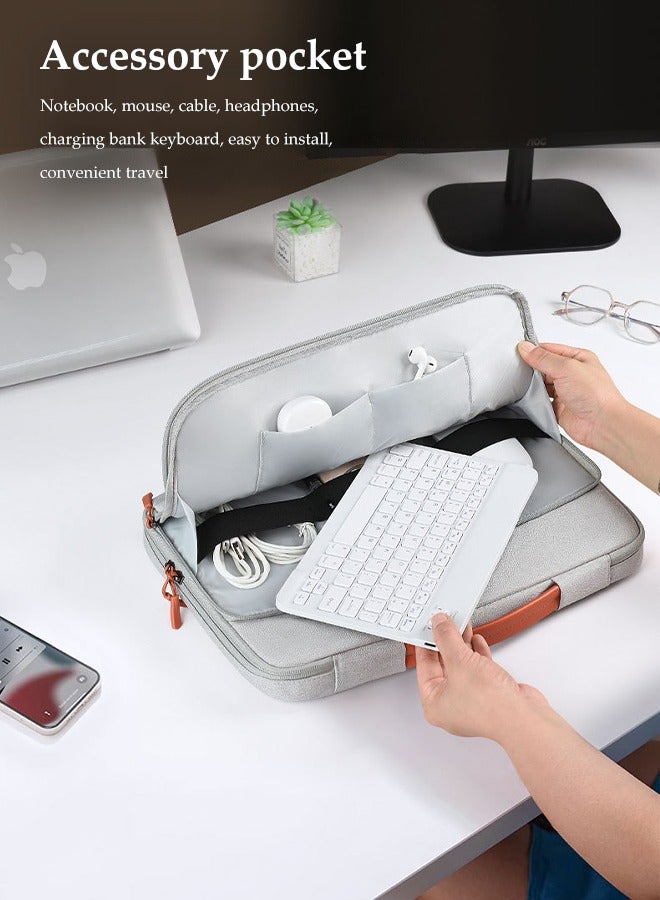 DUNISO 15.6 Inch Laptop Bag, Waterproof Luggage Handle Briefcase, With Thick Shock Absorbing Airbags, Suitable For Apple Macbook, Travel And Office - Image 4