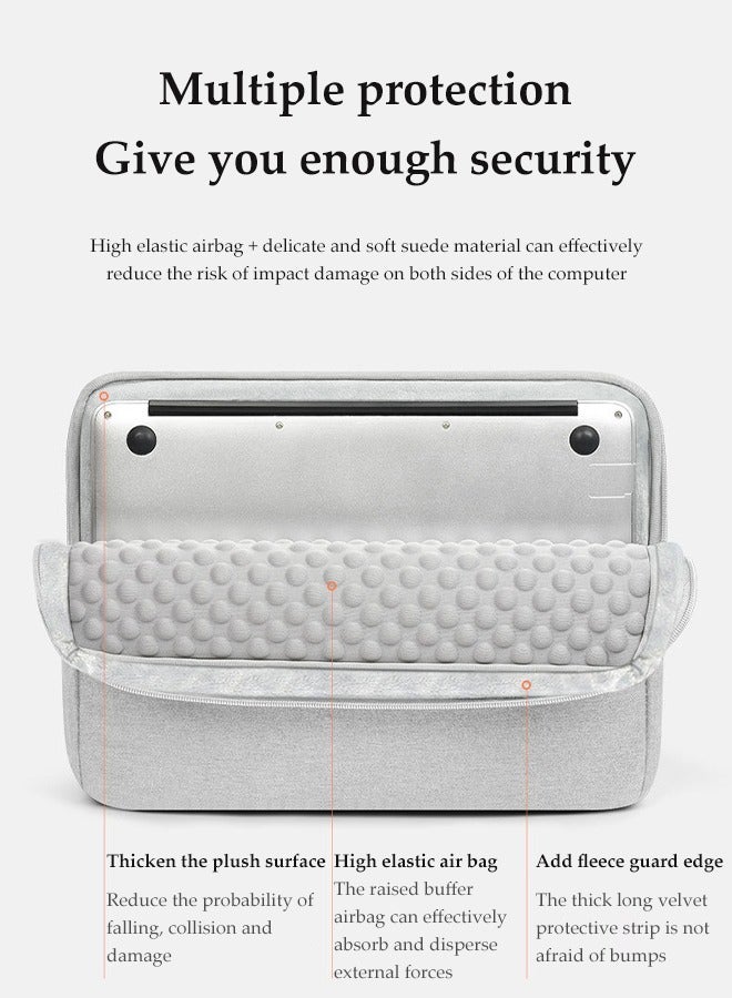 DUNISO 15.6 Inch Laptop Bag, Waterproof Luggage Handle Briefcase, With Thick Shock Absorbing Airbags, Suitable For Apple Macbook, Travel And Office - Image 5