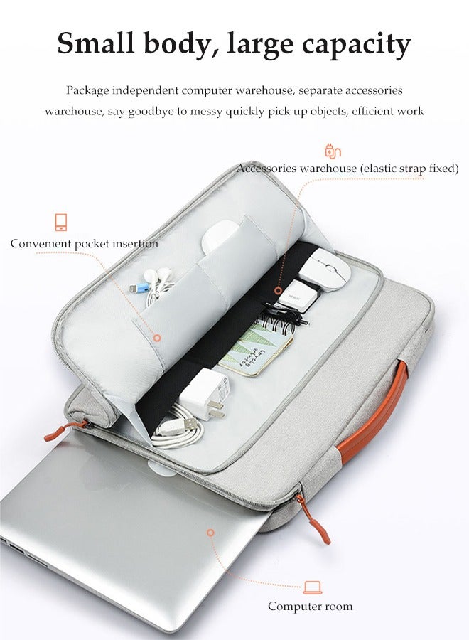 DUNISO 15.6 Inch Laptop Bag, Waterproof Luggage Handle Briefcase, With Thick Shock Absorbing Airbags, Suitable For Apple Macbook, Travel And Office - Image 3