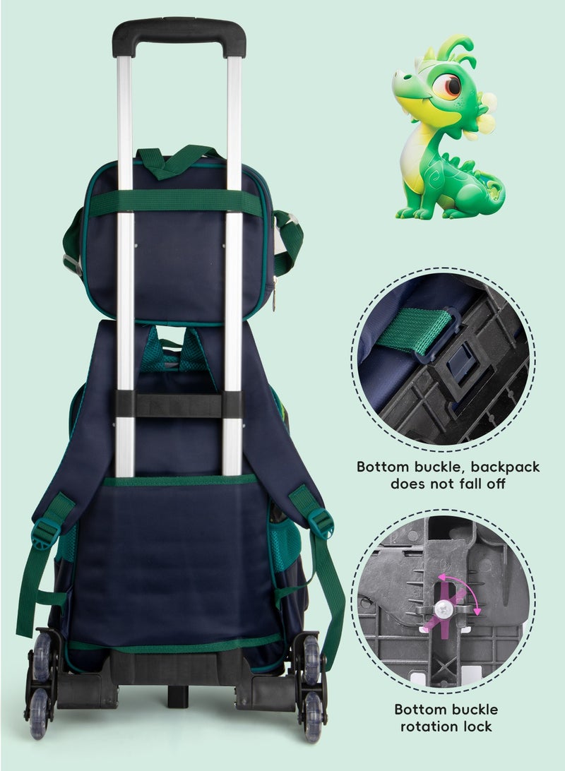 URbazaar Children School Bag Student Backpack with Reflective Strip Design & Padded Adjustable Shoulder Strap Large volume Waterproof Bookbag and for 3-10 Year Boys Girls Elementary Kindergarten(Little Dinosaur)  - Image 5