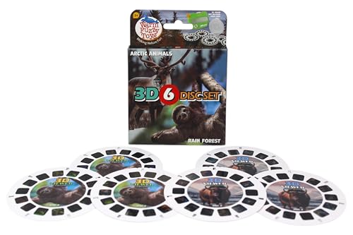 WARM FUZZY Toys Arctic and Rainforest Reels for Viewfinder Viewfinder Reels for Kids Adults Classic Toys 3D Reel Retro Toys Contains 6 Slides with 42 High Definition 3D Images - Image 1