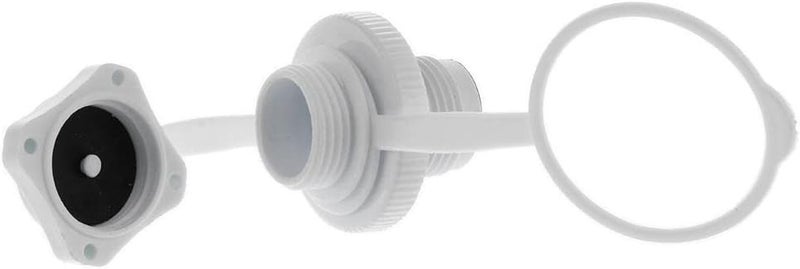 klarako 2pcs White Air Valve Caps/One-way Inflation Valve - Inflate & Deflate Fast, Spiral Replacement Screw for Inflatable Boat Kayak Raft Airbed - Image 4