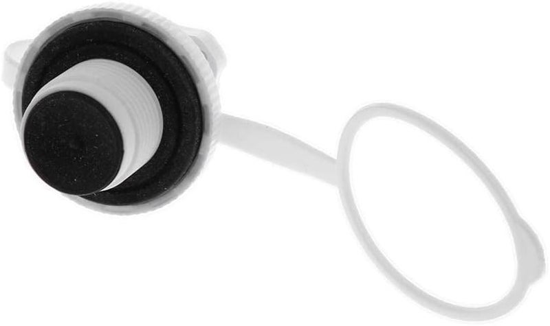 klarako 2pcs White Air Valve Caps/One-way Inflation Valve - Inflate & Deflate Fast, Spiral Replacement Screw for Inflatable Boat Kayak Raft Airbed - Image 5