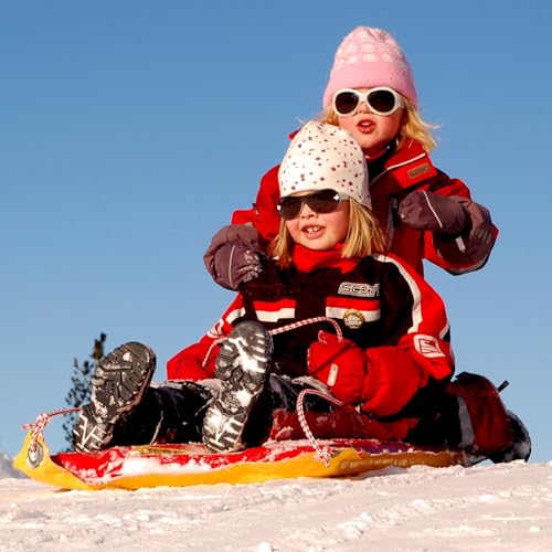 TRIWONDER Kids Winter Snow Mittens, Waterproof Warm Kids Ski Gloves Thermal Fleece Outdoor Snowboard Snow Gloves for Baby Boys Girls (Rose Red - 7-9 Years Old) - Image 2