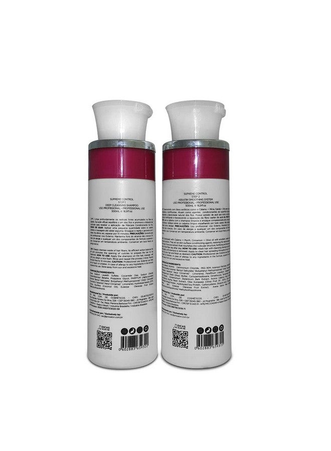 ليت مي بي | مجموعة ماسك الكيراتين العليا | شامبو التنظيف العميق + نظام تنعيم الكيراتين | (2X) 500 مل / 17.6 أونصة سائلة. - Image 4