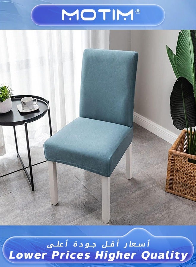 Motim 6pcs Chair Cover Stretch Dining Chair Covers High Back Chair Protective Cover Slipcover Elastic Chair Protector Seat Covers for Wedding Banquet Party Dining Room Decoration - Image 2