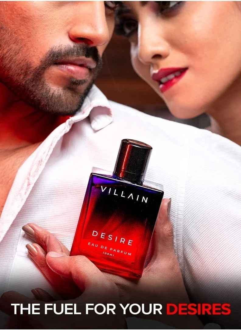 VILLAIN Desire EDP, Long Lasting Perfume for Men 100 ml