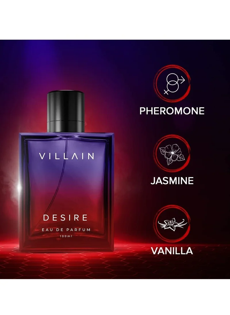 VILLAIN Desire EDP, Long Lasting Perfume for Men 100 ml