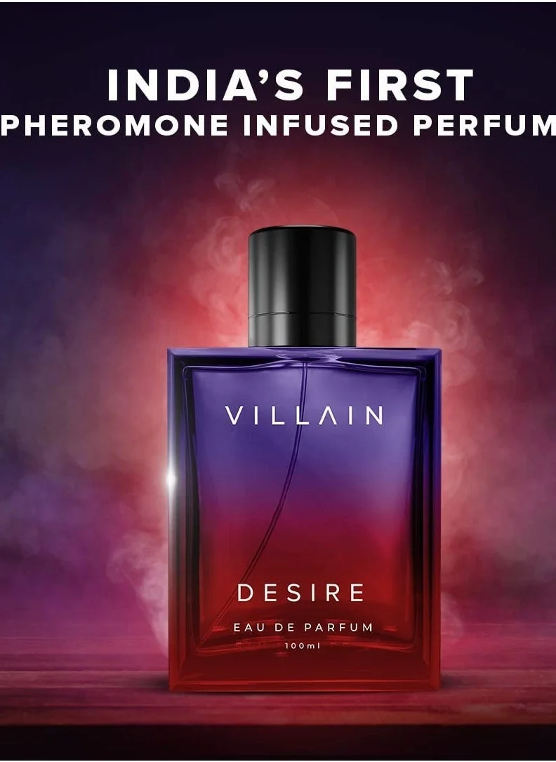 VILLAIN Desire EDP, Long Lasting Perfume for Men 100 ml