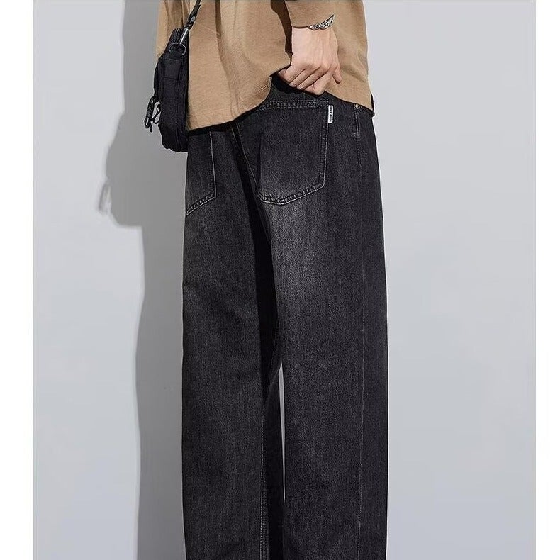 Unisex Classic Denim Jeans Loose Fit Daily Outdoor Wear - Image 1