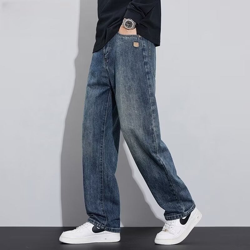 Unisex Classic Denim Jeans Loose Fit Daily Outdoor Wear - Image 5