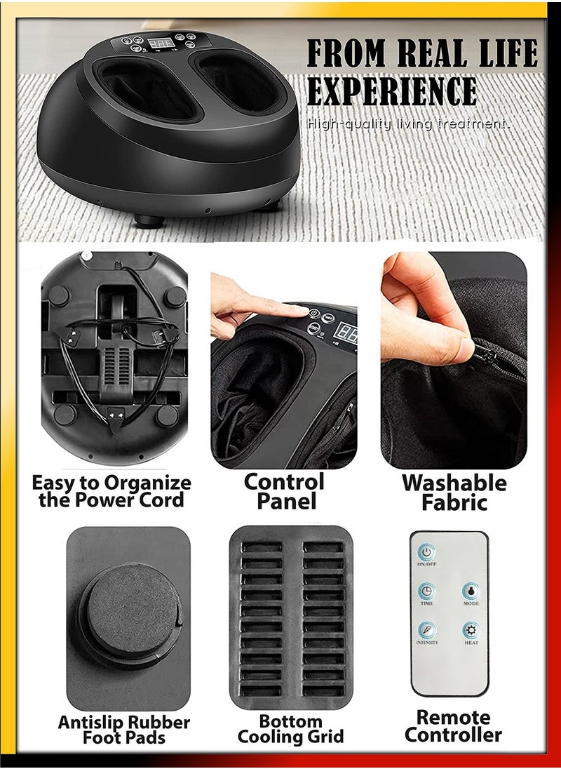 DBLEW - Shiatsu 4D Foot Massager Machine With Heating Compression Deep Kneading Therapy For Leg And Feet Pain Relief - Image 1