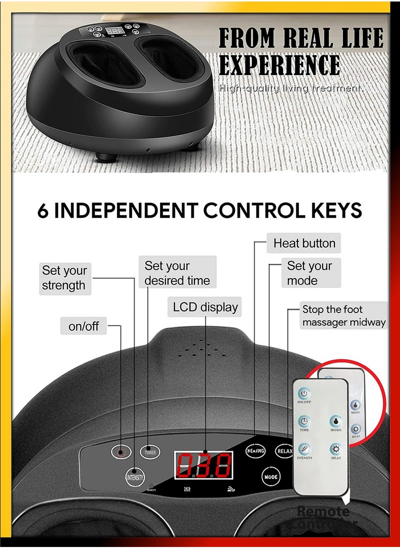 DBLEW - Shiatsu 4D Foot Massager Machine With Heating Compression Deep Kneading Therapy For Leg And Feet Pain Relief - Image 1