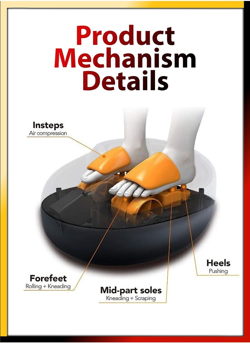 DBLEW - Shiatsu 4D Foot Massager Machine With Heating Compression Deep Kneading Therapy For Leg And Feet Pain Relief - Image 1
