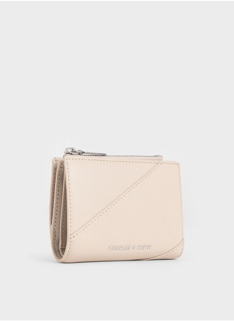 Charles & Keith CHARLES & KEITH Trin Stitch-Trim Wallet - Oat  - Image 2