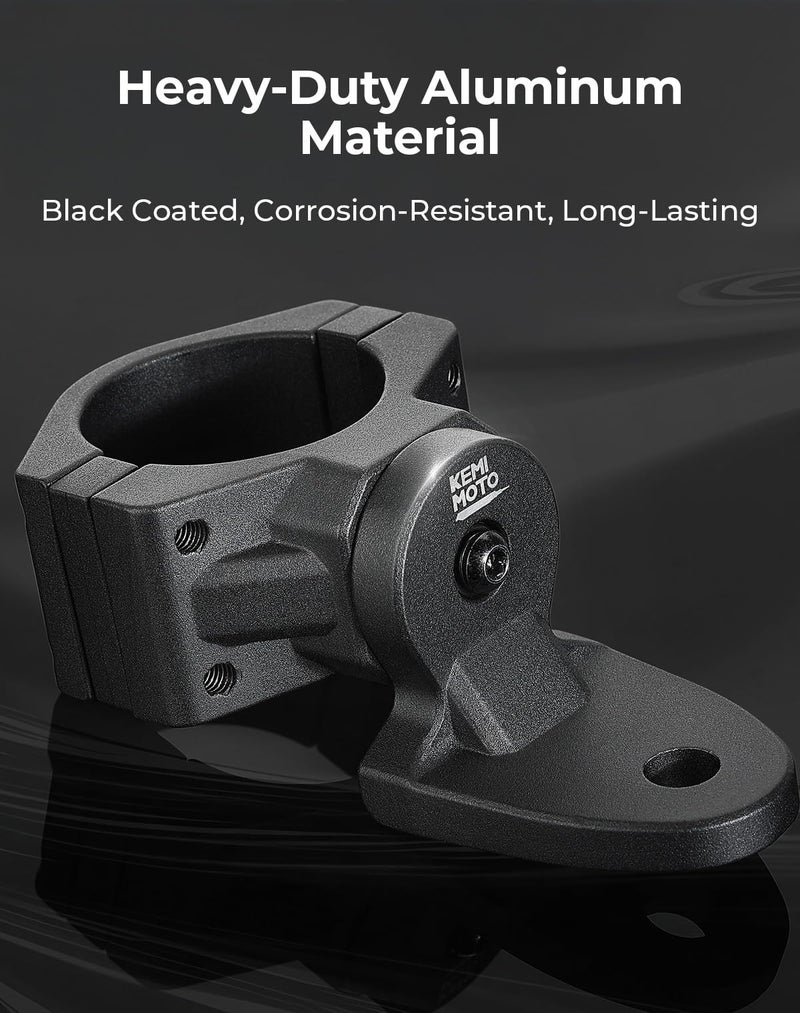 Generic KEMIMOTO UTV Whip Mount Flag Light Mounting Bracket 1 PCS, Heavy Duty Adjustable for 1.75-2 inch Roll Bar Cage Compatible with Polaris RZR 900 1000 XP Pro Turbo Can Am Maverick X3 Commander  - Image 2