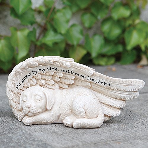 Napco No Longer by My Side Forever in My Heart Sleeping Dog 8 Inch Bereavement Garden Statue - Image 2
