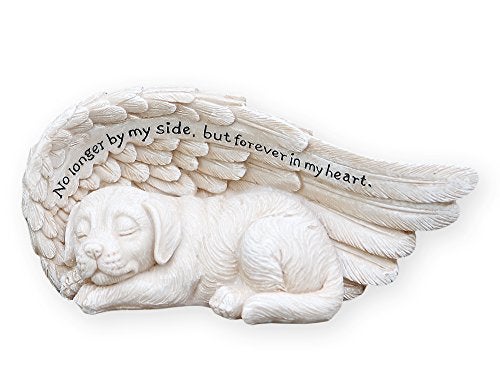 Napco No Longer by My Side Forever in My Heart Sleeping Dog 8 Inch Bereavement Garden Statue - Image 3