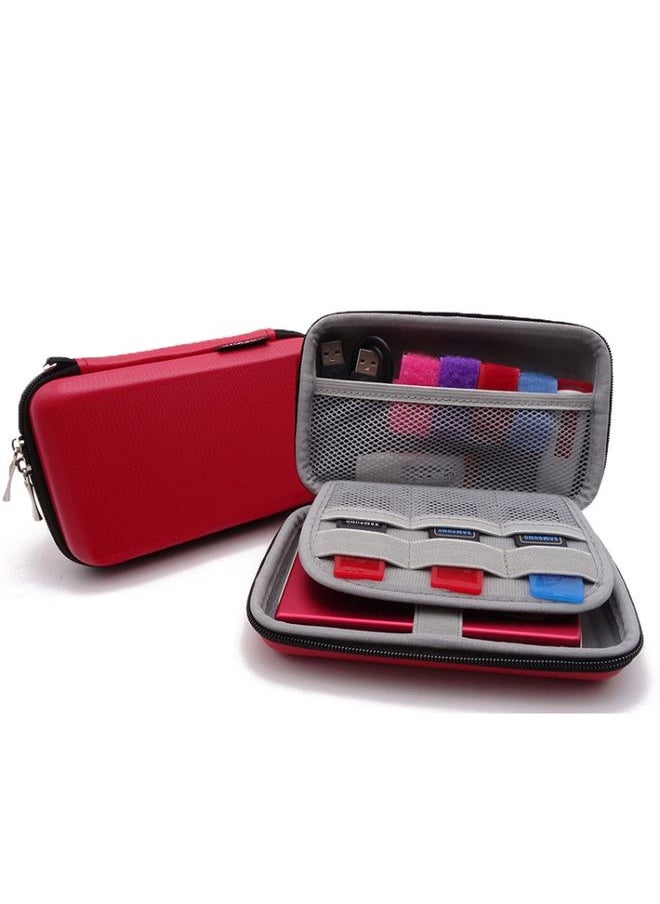 BURAQ GHKJOK GH1805 EVA Mobile Hard Disk Anti-pressure Hard Shell Bag(Red)  - Image 1