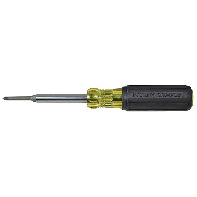 Klein Tools Klein Tools 32559 Multi-bit Screwdriver / Nut Driver, Extended Reach 6-in-1 Tool with Nut Driver, Phillips and Slotted Bits  - Image 1
