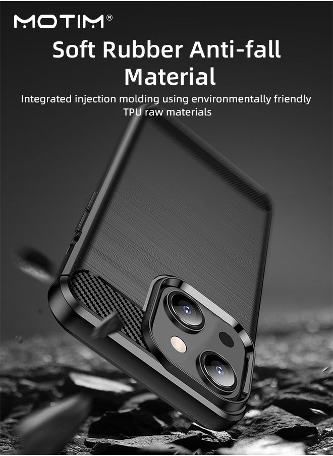 Motim Carbon Fiber Case for iPhone 14/14 Plus Ultra Slim Phone Case Soft TPU Airbag Shockproof Protective Anti-Scratch Cover  - Image 3