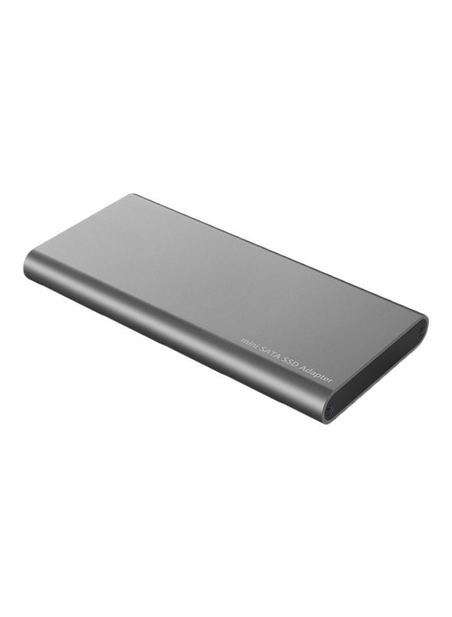 حافظة محرك أقراص SSD من منفذ USB3.0 إلى mSATA. فضي. - Image 1