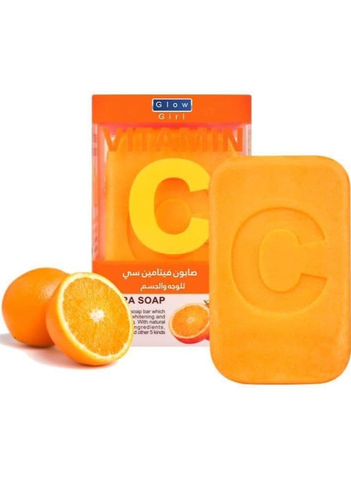 Glow Girl Two Pieces of Vitamin C Soap 100 g - Image 2