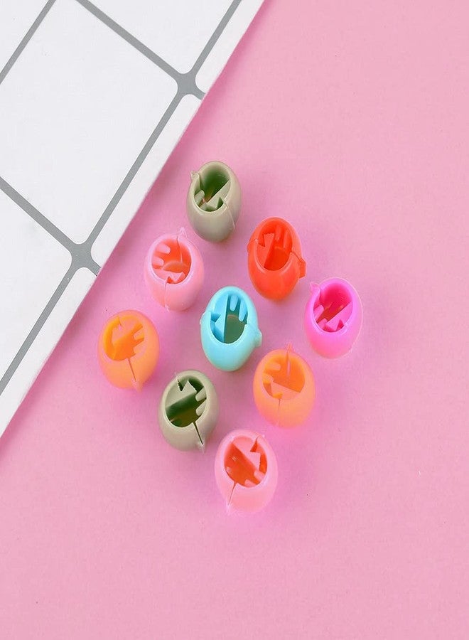 BetterJonny 200pcs Mini Hair Claw Clips, BetterJonny Candy Color Round Hair Clips Plastic Hair Clamps with Box for Children Girls Women - Image 4