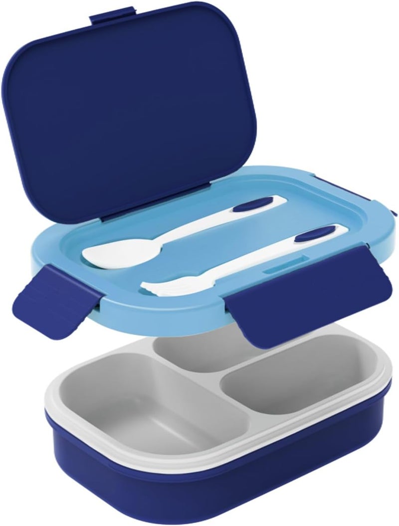 PEARL Kids Regular Plastic Bento Lunch Box - Astronaut Design, BPA-Free, Leakproof, Compact School Lunch Container - Image 3