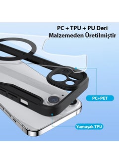 Polhammobile Polham iPhone 14 Plus CASE with Magnetic Cover, Card Holder and Magnet, 360 Degree Full Protection Wallet Case  - Image 4