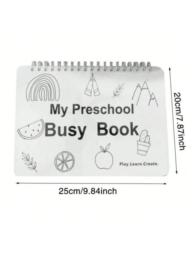 Children's Early Learning Flip Book Enlightenment Quiet Sticky Book - Image 3