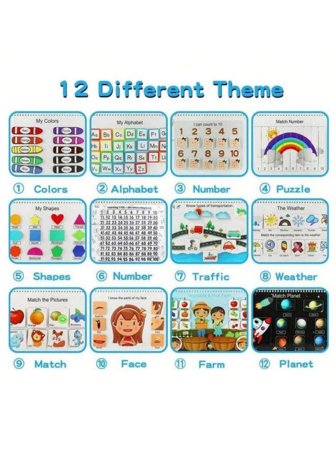 Children's Early Learning Flip Book Enlightenment Quiet Sticky Book - Image 2