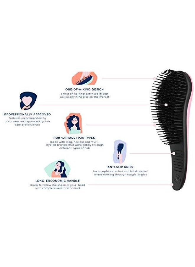 Crave Naturals - Biggie Glide Thru Detangling Brush Detangler Hairbrush & Comb For Curly Natural Straight Wet Or Dry Hair (Mint) - Image 1