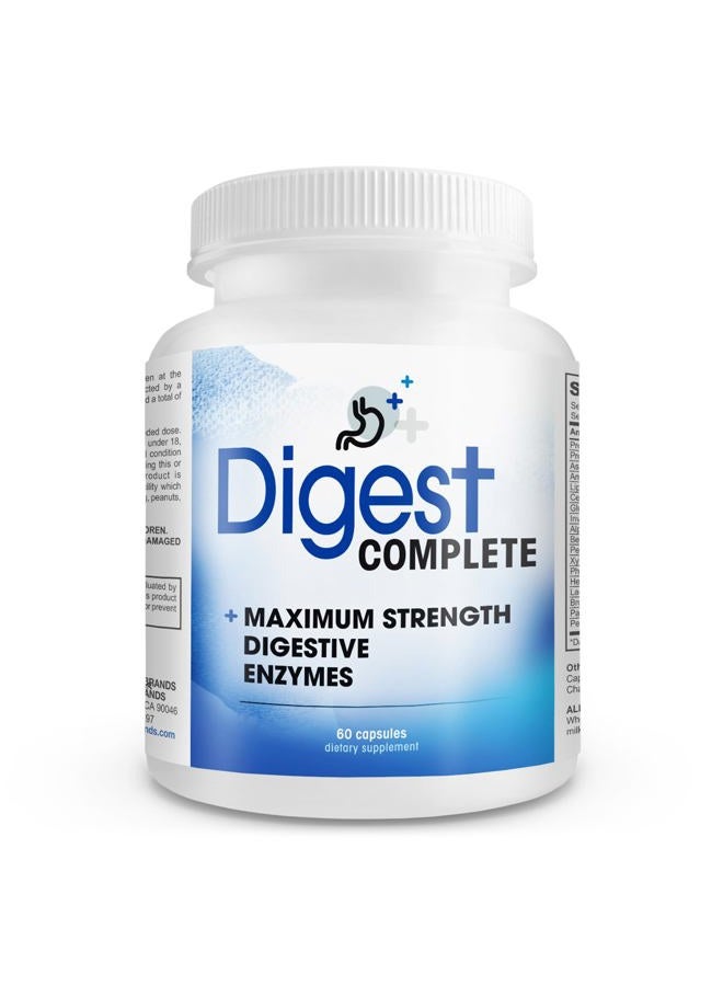 Instant Brands Digest Complete 2-in-1 Probiotic Digestive Enzymes, 60 Capsules - Image 1