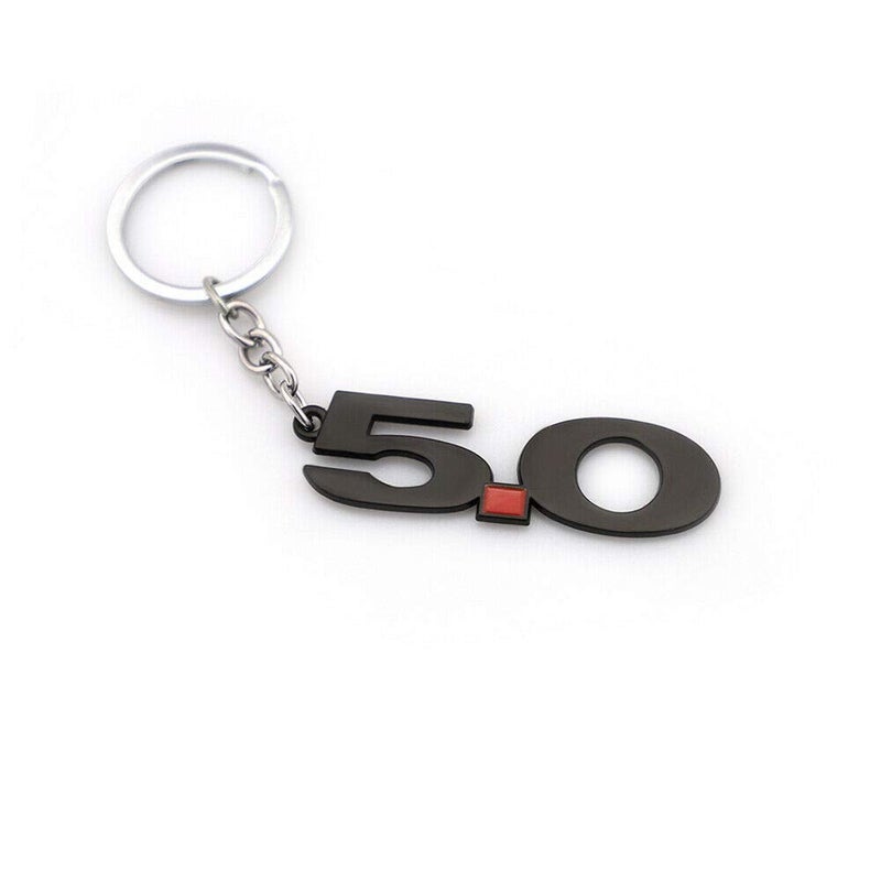 EmbRoom SunteeLong 5.0 Car Keychain Key Ring Replacement for 2011~2014 Mustang GT 500 Cobra (Black Red) - Image 3