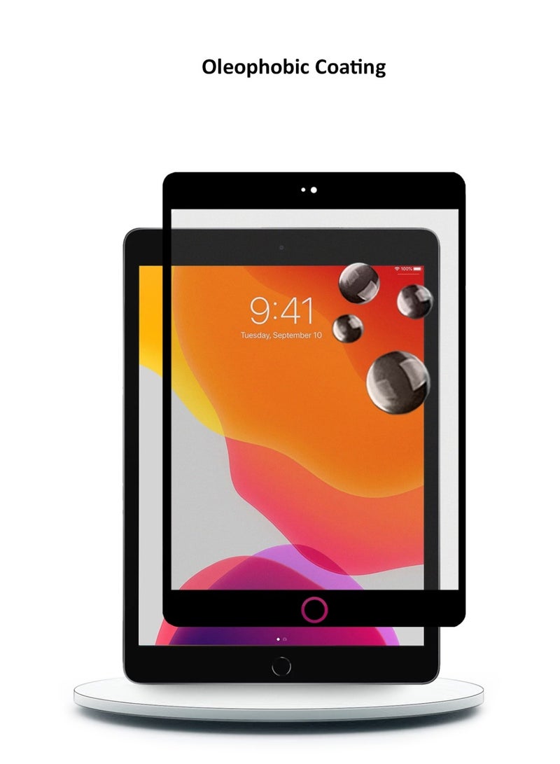 Techie غطاء شاشة فيلم سيراميك غير لامع 9D لجهاز آبل آيباد 2021 بحجم 10.2 بوصة - درع مضاد للبصمات فائق الجودة، لمسة ناعمة، تثبيت خالي من الفقاعات - Image 3