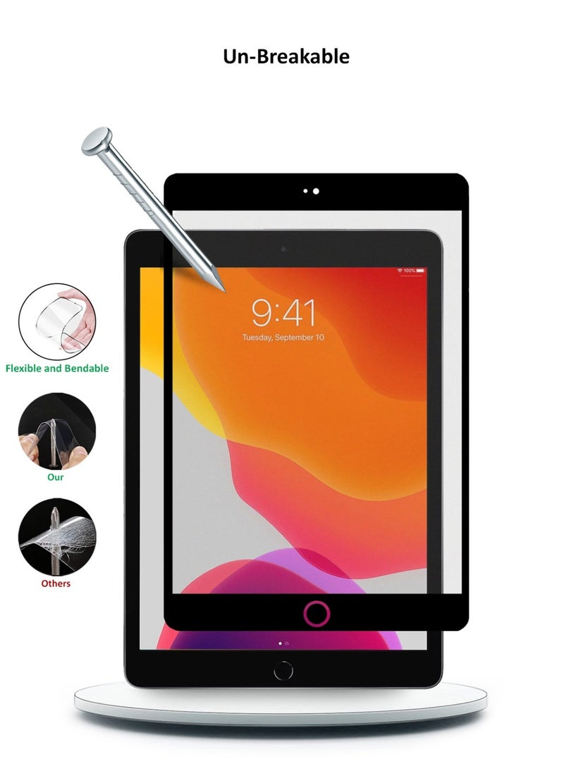 Techie غطاء شاشة فيلم سيراميك غير لامع 9D لجهاز آبل آيباد 2021 بحجم 10.2 بوصة - درع مضاد للبصمات فائق الجودة، لمسة ناعمة، تثبيت خالي من الفقاعات - Image 4