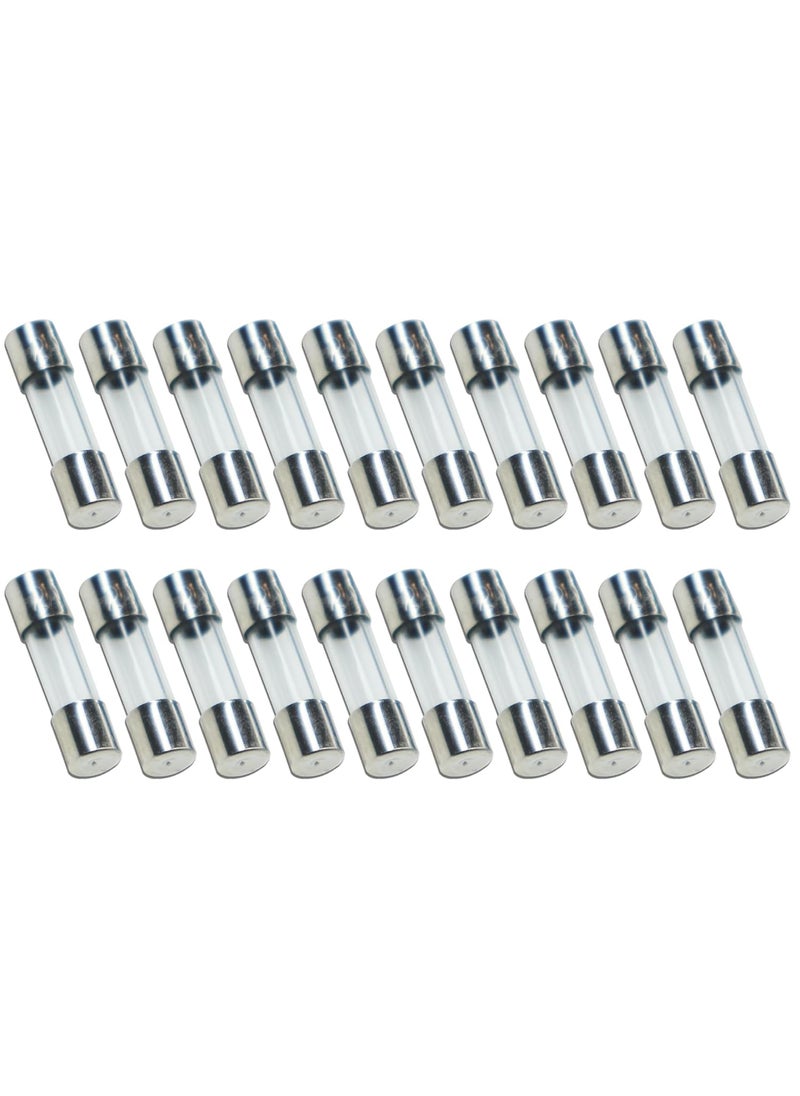 Electronicspices Electronic Spices 2A 250V 5mm x 20mm Fast Acting Glass Tube Cartridge Fuse Pack of 100  - Image 1