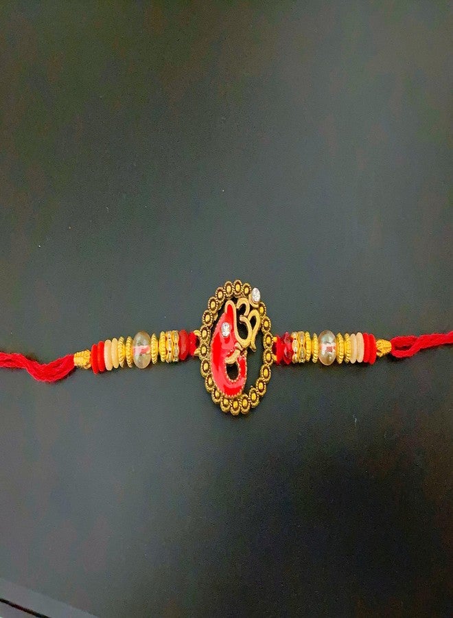 SESONBY سيسونبي بهاي بهابهي راخي مع رولي شوال غانيشا غانيش مولي خيط راخي للأخ الأطفال الأولاد والبنات - Image 2