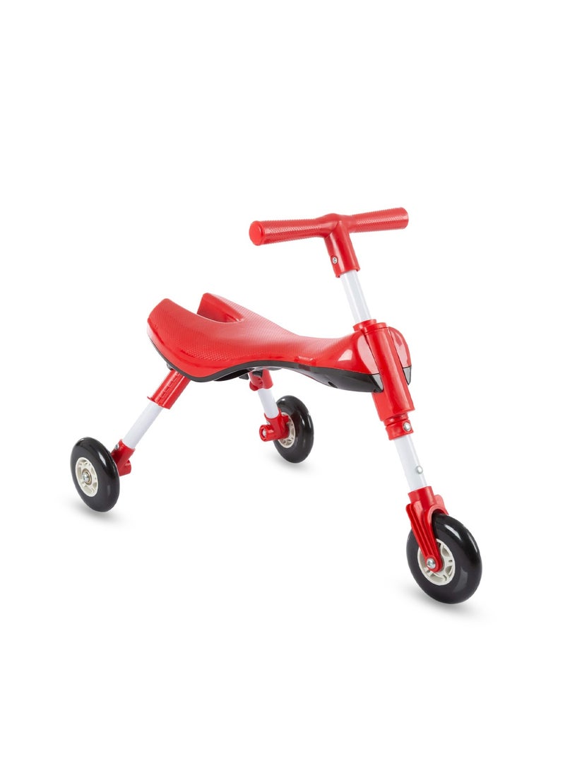 ال بي دراجة ثلاثية العجلات قابلة للطي للأطفال الصغار، لا تحتاج إلى تجميع، مزودة بعجلات من مادة إي في إيه/يوريثان - Image 1