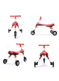 LB Toddler 3-Wheel Folding Ride-On Toy No Assembly Required Baby Walking Tricycle EVA/Urethane Wheels  - Image 5