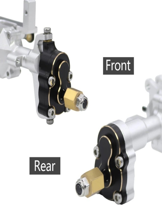 XBERSTAR RC Cars Axle Assembly for FMS FCX24 Power Wagon K5 FCX18 LC80 RC Front Rear Aluminium Alloy Axle Assembly Brass Steering Knuckle Cover Upgrade Parts (Rear Axle Assembly) - Image 3