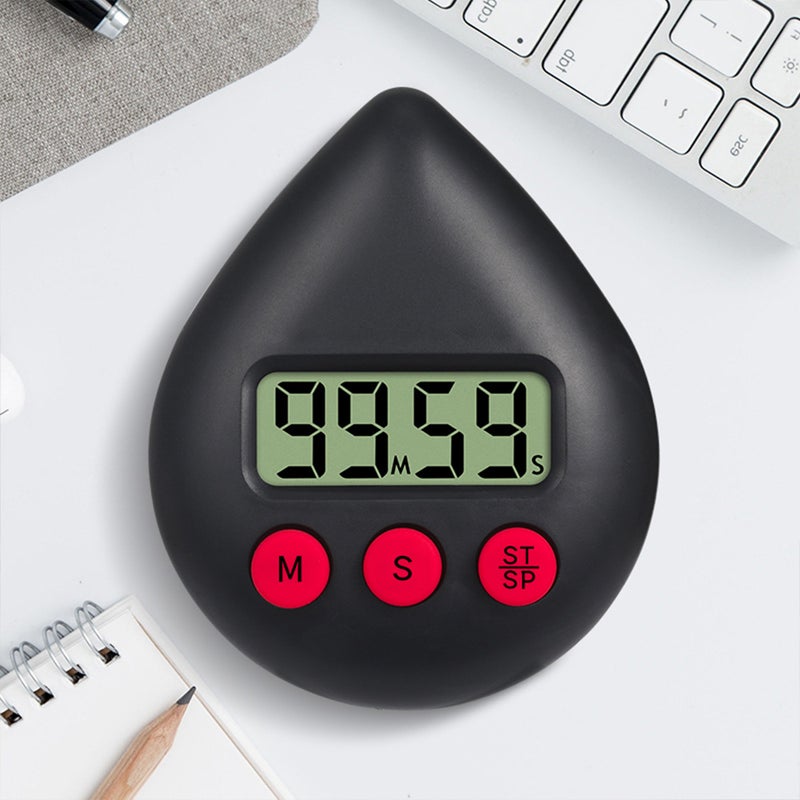 New water drop electronic timer timer reminder student learning Cartoon creative timer(Light green) - Image 2