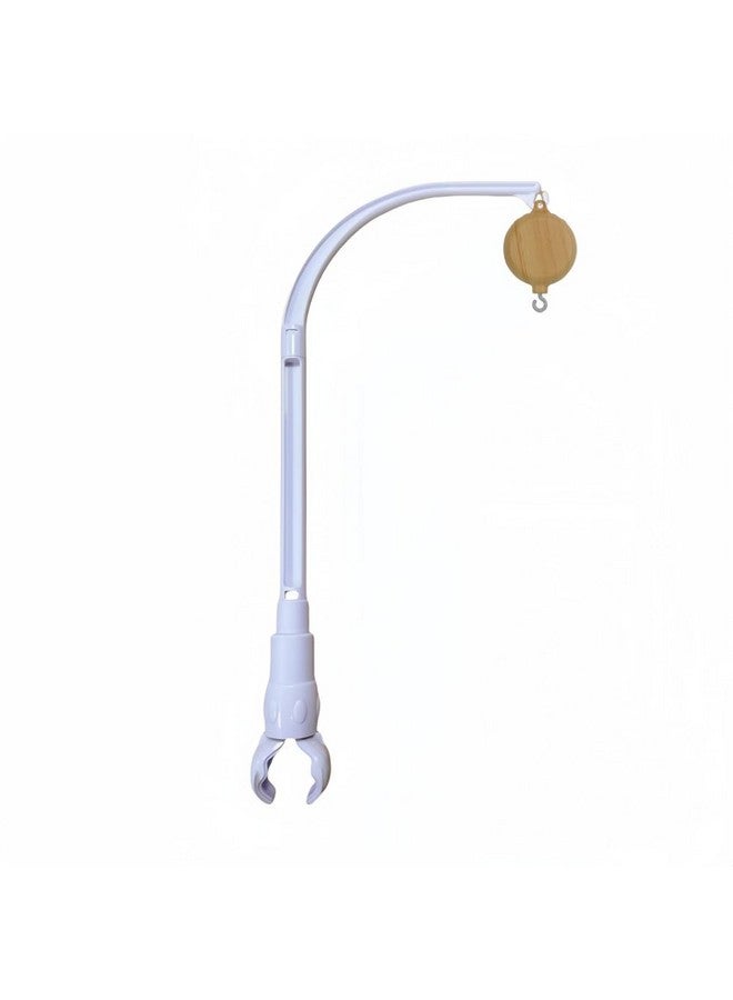 Urvoo 23 inch Baby Crib Mobile Bed Bell Holder Arm Bracket,with Battery-Operated Music Box, The Claw Part can be Adjusted Width-DIY Toy Decoration, Plays 35 Tunes Volume Adjustable (58CM) - Image 1
