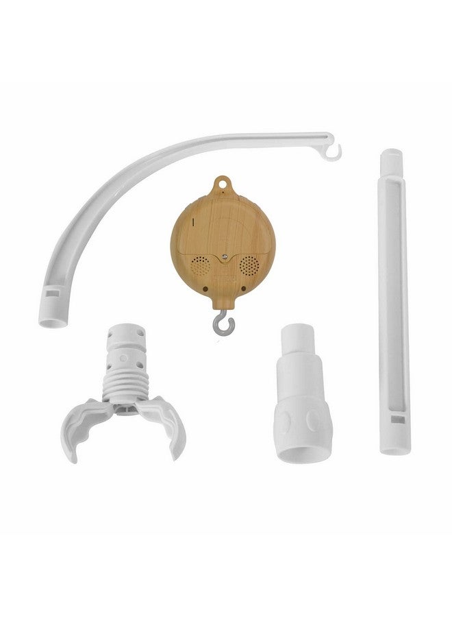 Urvoo 23 inch Baby Crib Mobile Bed Bell Holder Arm Bracket,with Battery-Operated Music Box, The Claw Part can be Adjusted Width-DIY Toy Decoration, Plays 35 Tunes Volume Adjustable (58CM) - Image 2