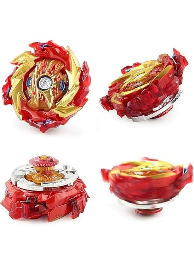 Generic Bey Battling Top Burst Gyro Toy Set, Launchers Combat Battling Game, Gift for Kids Children, B-174-1 Hyperion Burn +B174-2 Helios Volcano Gyro (with 2pcs DB B-184 L-R Launcher)  - Image 2