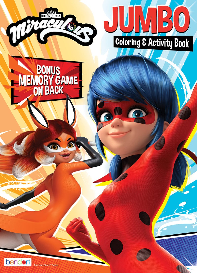 Miraculous Ladybug 64 Page Jumbo Coloring Book, Bendon 52560 - Image 1